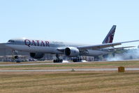 A7-BAP @ PAE - He took off, flew around and came in to do a brake check.  They worked incredibly well. - by Guy Pambrun