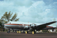 N11VX @ KFLL - DC-6B as seen at Fort Lauderdale in November 1979. - by Peter Nicholson