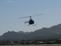 N694DC @ SZP - 2004 Robinson R22 BETA II, Lycoming O-360 derated to 131 Hp, approach - by Doug Robertson