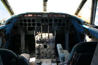 N40407 @ KCNO - Whats left of the cockpit of this Martin 404. A cat lives in the upholstry. Part of the yanks air museum junkyard. - by Nick Taylor Photography