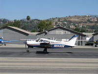 N55306 @ SZP - 1973 Piper PA-28R-200B ARROW II, Lycoming O-360-C1C 200 Hp, landing roll Rwy 22 - by Doug Robertson