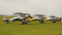 G-CBZP @ EGSU - 5. 'Reborn' K5674 with a pair of Hawker Nimrods at The Duxford Air Show, September 2011 - by Eric.Fishwick