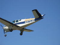 N9753R @ SZP - 1960 Beech M35 BONANZA, Continental IO-470-C 250 Hp, on final Rwy 22 - by Doug Robertson