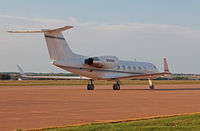 N763DB @ SU - On ramp at Summerside Airport, Prince Edward Island, Canada. Possible charter by Elton John who is performing in Summerside tonight. - by James McClean