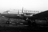 G-ALHD @ EBAW - Late 1950's.OVERSEAS.Canadair C-4.Merlin 622 engines - by Robert Roggeman