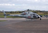 G-SKYN @ EGFH - Arena Aviation's Ecureuil II used by Sky News. - by Roger Winser