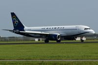 SX-OAQ @ EHAM - Just after landing on the Polderbaan at Schiphol. - by Jan Bekker