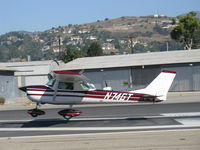 N74GT @ SZP - 1969 Cessna 150J, Continental O-200 100 Hp, landing Rwy 22 - by Doug Robertson