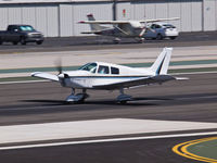 N86EC @ KSMO - N86EC departing from RWY 21 - by Torsten Hoff