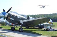 F-AZKU @ EDST - Curtiss P-40N Warhawk at the 2011 Hahnweide Fly-in, Kirchheim unter Teck airfield - by Ingo Warnecke