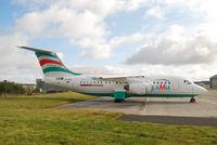 EI-RJL @ EIDW - This ex CITYJET RJ85 is being prepared for -  LAMIA Línea Aérea Merideña Internacional de Aviación of Venezeula.