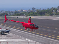 N400AS @ KSMO - N400AS leaving the helipad - by Torsten Hoff