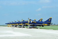 155029 @ KARR - Blue Angels Line up. - by Glenn E. Chatfield