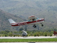 N5374Q @ SZP - 1972 Cessna 150L, Continental O-200 100 Hp, takeoff climb Rwy 22 - by Doug Robertson