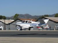 N789R @ SZP - 1965 Beech S35 BONANZA, Continental IO-520-B 285 Hp, landing Rwy 22 - by Doug Robertson
