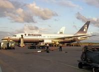 G-BYAA @ BGI - Loading of the passengers - by Willem Goebel
