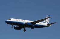 N411UA @ KORD - Airbus A320