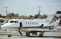N77C @ MIA - HS.125 Series 600A as seen at Miami in November 1979. - by Peter Nicholson