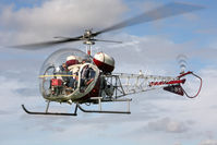 G-BFYI @ EGBR - Westland 47G-3B-1 at Breighton Airfield's Helicopter Fly-In, September 2011. - by Malcolm Clarke