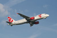 OK-GEB @ EBBR - Flight OK631 is climbing from RWY 07R