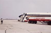 G-AVKA @ LAX - Caledonian charter flight awaiting departure at LAX Imperial Terminal. (Approx. August 1969) - by David Oakley