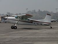N7824K @ POC - Just taxied into Howard Aviation parking area - by Helicopterfriend