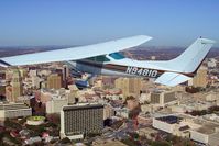 N94810 - Over downtown San Antonio
