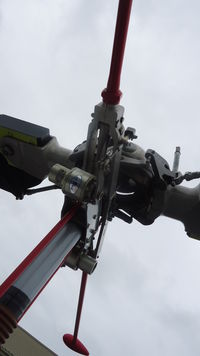 N202CH @ KOQN - Main rotor stabilizer bar - by George A.Arana