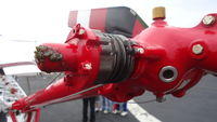 N202CH @ KOQN - Tail rotor gearbox with control cables - by George A.Arana