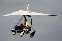 G-CDOM @ EGCB - resident flexwing departing from Barton - by Chris Hall