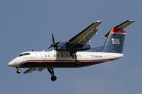 N807EX @ CLT - Stubby DHC-8 on finals to CLT - by Duncan Kirk