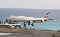 F-GLZN @ TNCM - AirFrance F-GLZN over Maho beach at TNCM - by Daniel Jef