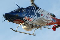 N141CF @ GPM - Bell 222 departing Grand Prairie Texas Airport, home base of CareFlite. - by Miles Feigenbaum AP/IA