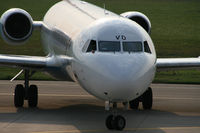 OE-LVD @ LOWG - Fokker 100 from Austrian Arrows at GRZ
