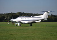 M-ERIL @ EGLD - Pilatus PC-12/47E at Denham, Ex HB-FRN - by moxy