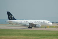 9A-CTI @ EGCC - Croatia Airlines Aribus A319 Taxiing at Manchester Airport - by David Burrell