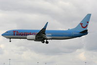 G-FDZB @ EGCC - Thomson - by Chris Hall