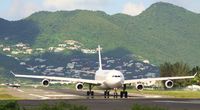 F-GLZO @ TNCM - Air France taxing for take off at TNCM - by Daniel Jef