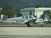 N426B @ POC - Taxiing eastbound on taxiway Sierra for runway 26L - by Helicopterfriend