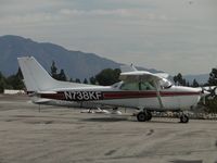 N738KF @ CCB - Parked north of Maniac Mike's Cafe - by Helicopterfriend