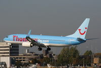 G-FDZB @ EGCC - Thomson - by Chris Hall