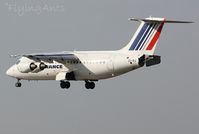 EI-RJG @ EGSH - Applying air brake on prior to landing at EGSH