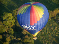 G-CDWN - Taken from G-AWFZ when flying inbound to Cranfield. The SKY hotair balloon is a regular sight around Milton Keynes. This photo was taken just west of Milton Keynes, Buckinghamshire. - by Ashley Flynn