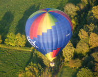 G-CDWN - Taken from G-AWFZ when flying inbound to Cranfield. The SKY hotair balloon is a regular sight around Milton Keynes. This photo was taken just west of Milton Keynes, Buckinghamshire. - by Ashley Flynn