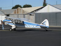 N2573J @ SZP - 1979 Piper PA-18-150 SUPER CUB, Lycoming O-320 150 Hp, refueling - by Doug Robertson