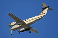 N307DM @ EEN - King Air on short final runway 02, Dillant-Hopkins Airport, Keene, NH - by Ron Yantiss