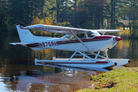 N875RH @ EEN - Cessna 172 Hawk XP. The lake landing season is coming to an end. Wilson Pond, Swanzey, NH - by Ron Yantiss