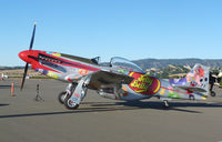 N151D @ VCB - Posed to be photographed with Mustang cars. - by Bill Larkins