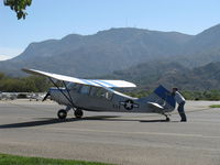 N1052E @ SZP - 1946 Aeronca 7AC CHAMPION, Continental C90 90 Hp upgrade, push to refueling - by Doug Robertson