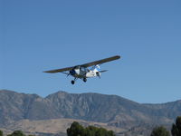 N1052E @ SZP - 1946 Aeronca 7AC CHAMPION, Continental C90 90 Hp upgrade, on final Rwy 22 - by Doug Robertson